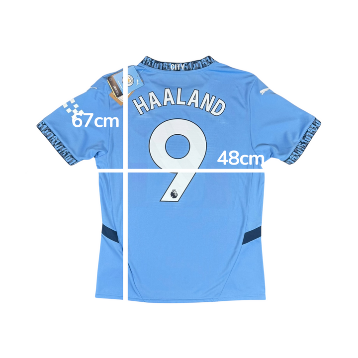 2024-25 Manchester City Puma Home Shirt #9 HAALAND Brand New (M)