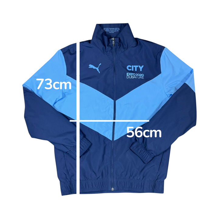 2021-22 Manchester City Puma Pre-Match Worn Jacket - 9/10 - (M)