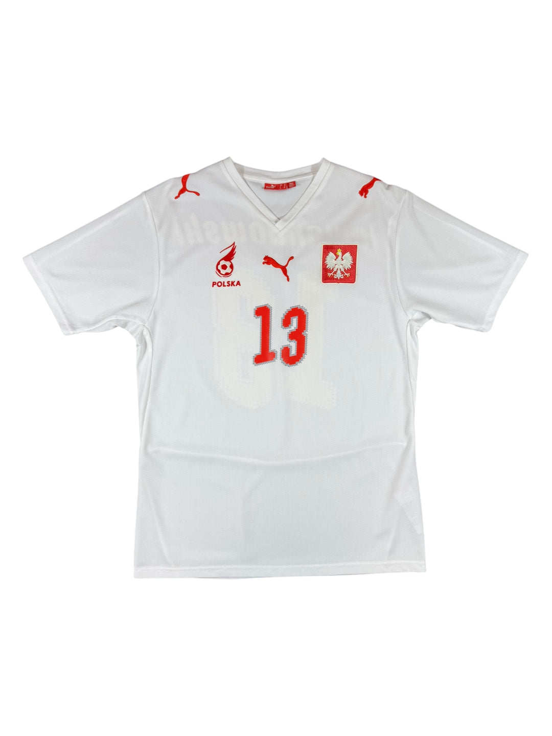 2008/09 Poland Puma Football Shirt #13 Lewandowski - 9/10 - (M)