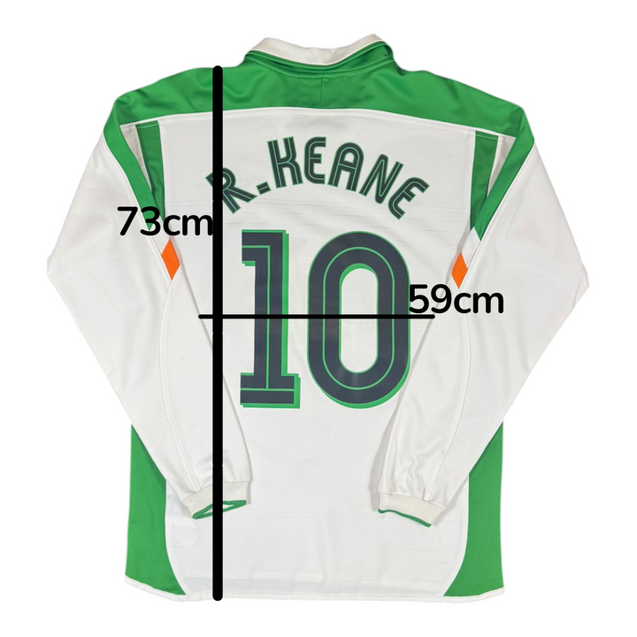 2003-05 Ireland Away Shirt L/S KEANE #10 - 7/10 - (L)