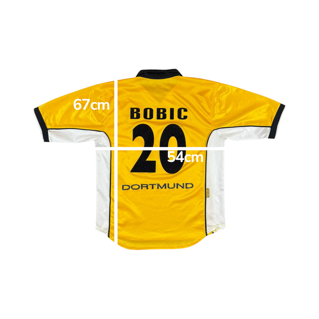 1998-00 Borussia Dortmund Nike Home Shirt #20 BOBIC - 7/10 - (M)