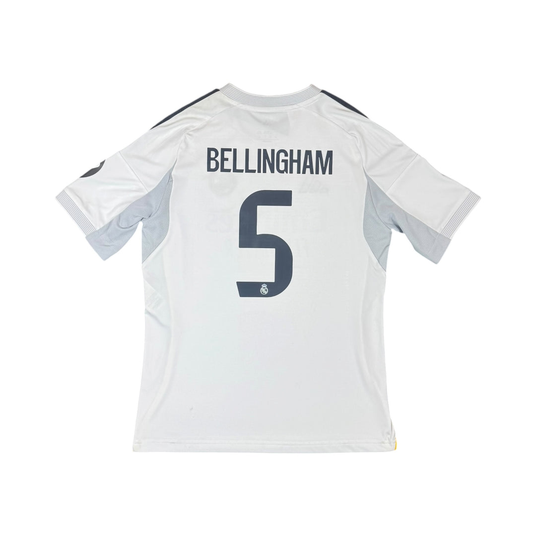 2025-26 Real Madrid Adidas Home Shirt Brand New BELLINGHAM #5 - 9/10 - (13-14 Years)