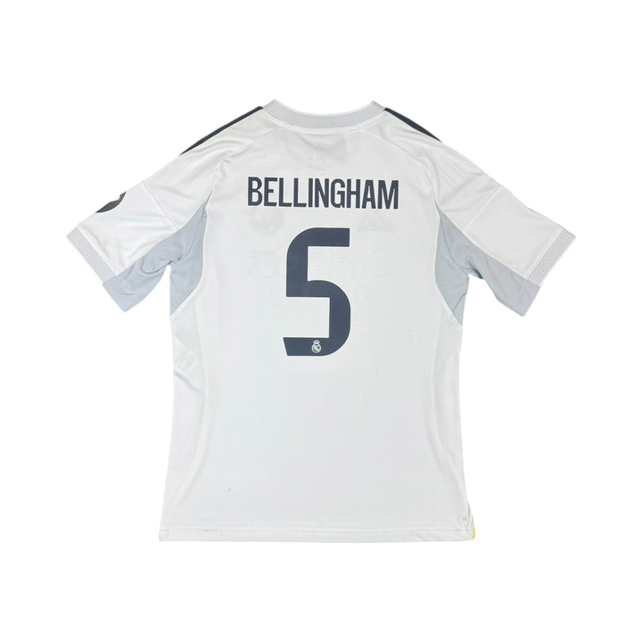 2025-26 Real Madrid Adidas Home Shirt Brand New BELLINGHAM #5 - 9/10 - (13-14 Years)