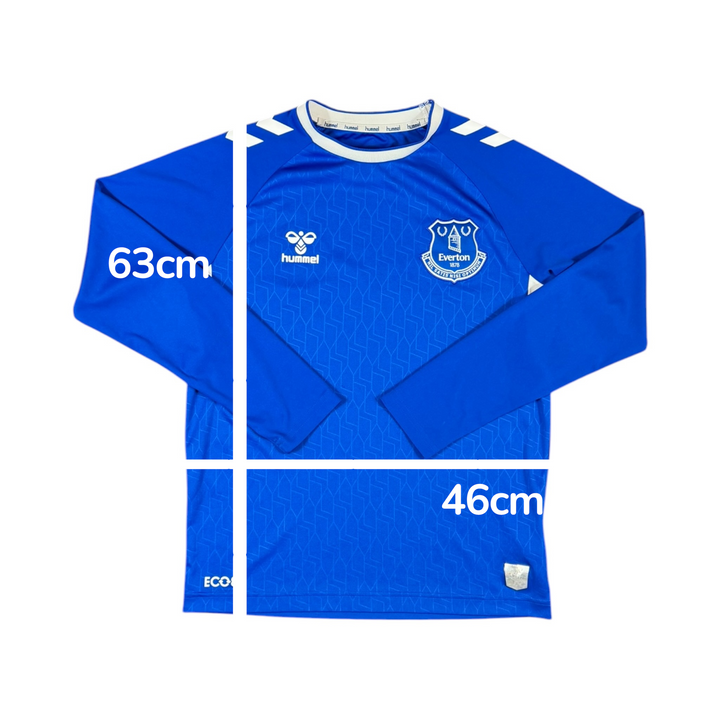 2022-23 Everton Home L/S Shirt - 8/10 - (14-15 Years)