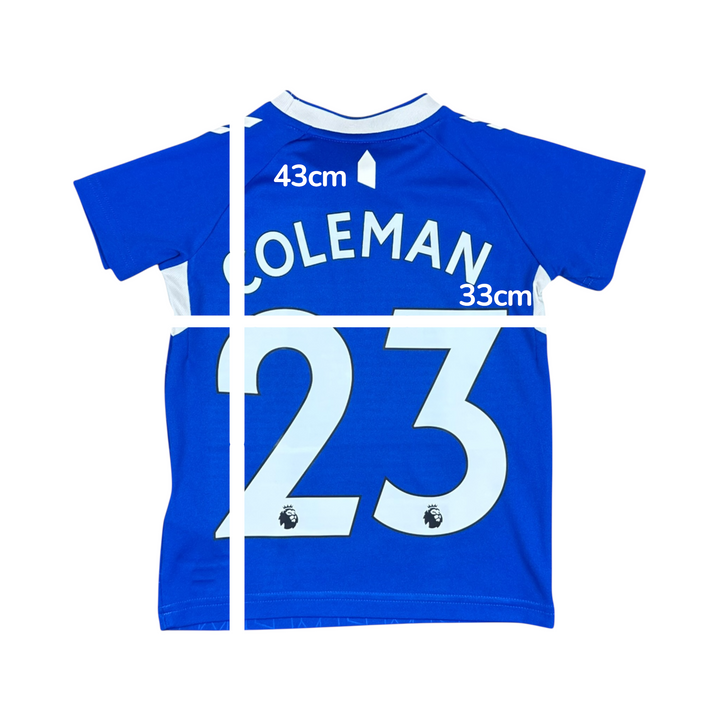 2022-23 Everton Home Shirt #23 COLEMAN - 10/10 - (6-7 Years)