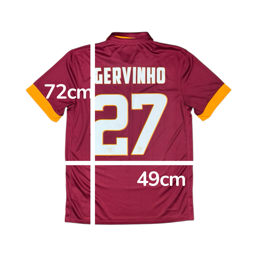 2014-15 Roma Home Shirt GERVINHO #27 - 8/10 - (M)