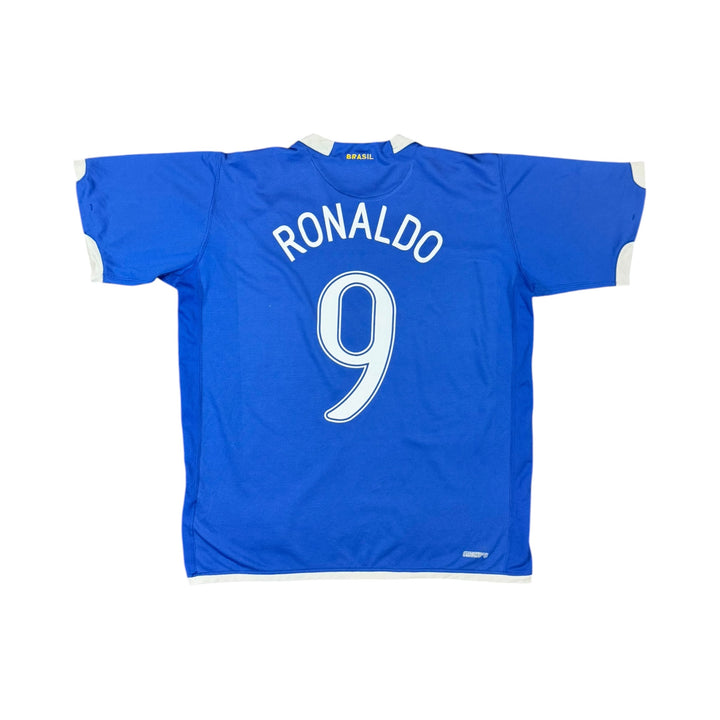 2006-07 Brazil Nike Away Shirt RONALDO #9 - 8/10 - (XL)