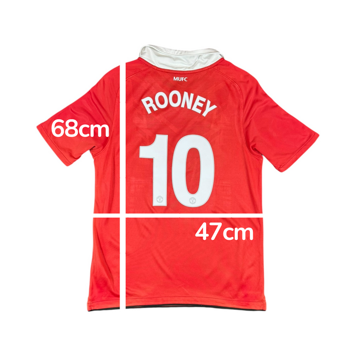 2010-11 Manchester United Home Shirt + Shorts ROONEY #10 - 8/10 - (13-15 Years)