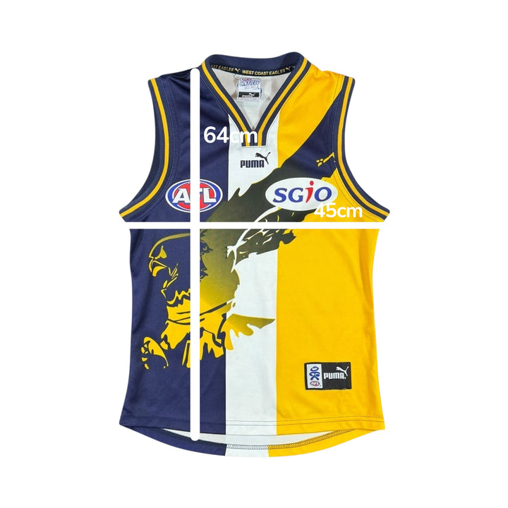2000s West Coast Eagles Puma Home Jersey - 8/10 - (S)