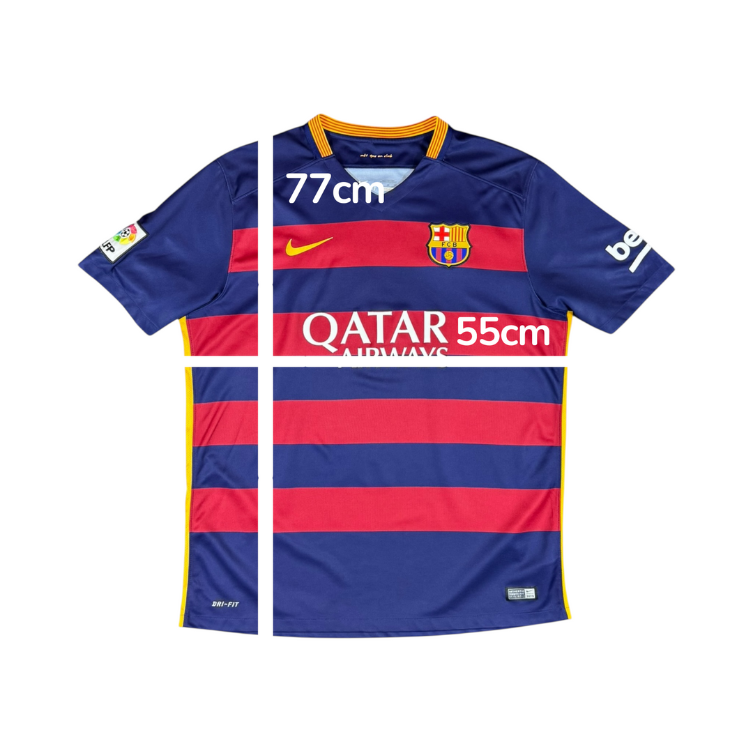 2015-16 Barcelona Nike Home Shirt - 9/10 - (XL)