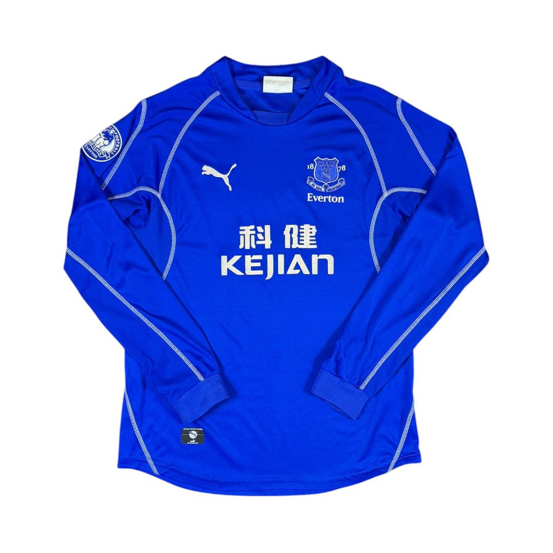 2002-03 Everton Home L/S Shirt ROONEY #18 - 8/10 - (L)