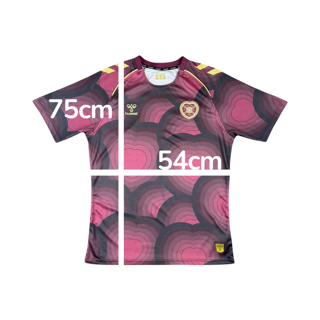 2025-26 Hearts Hummel Home Shirt - 9/10 - (M)