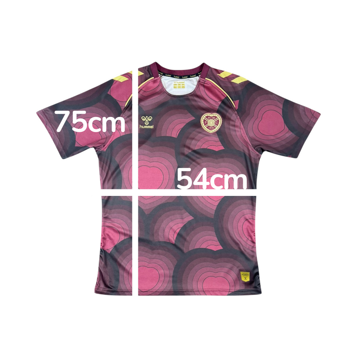 2025-26 Hearts Hummel Home Shirt - 9/10 - (M)