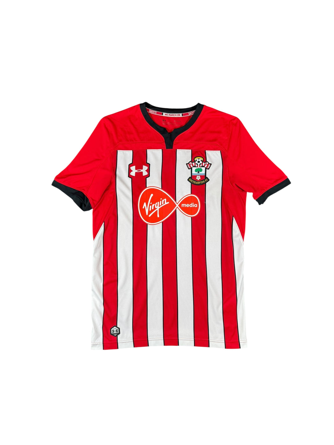 2018/19 Southampton Under Armour Home Shirt #16 WARD-PROWSE - 9/10 - (M)