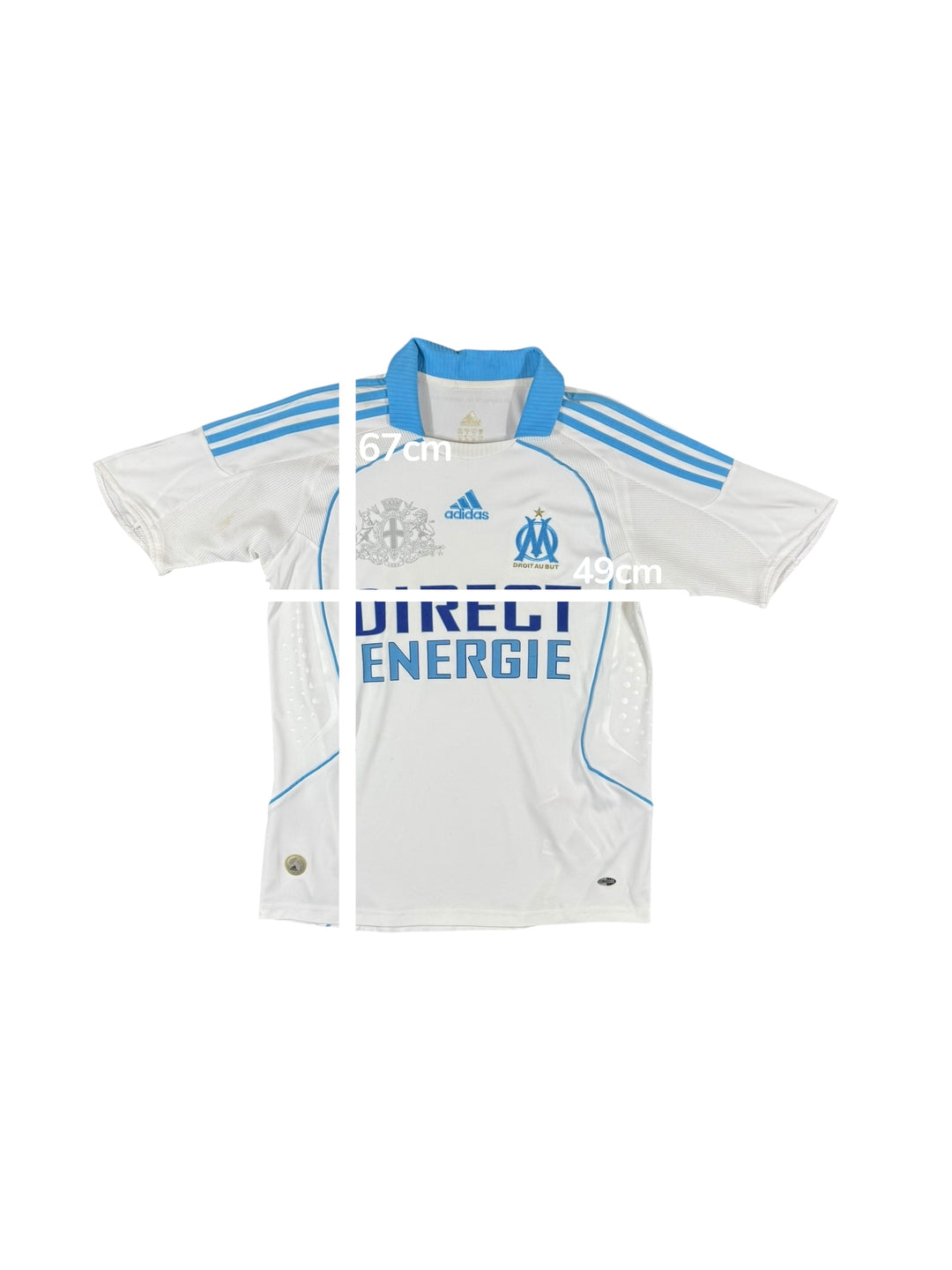 2008-09 Marseille Adidas Home Shirt - 9/10 - (S)