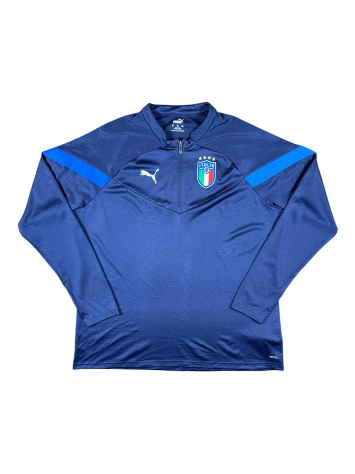 2022/23 Italy Puma 1/4 Zip Football Training Shirt - 9/10 - (2XL)