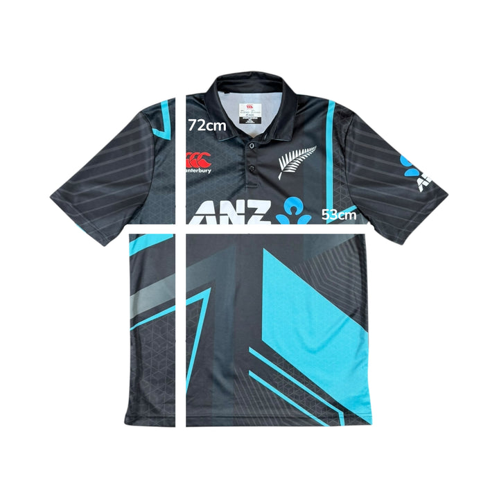 2022 New Zealand T20 BlackCaps Cricket Shirt - 9/10 - (L)