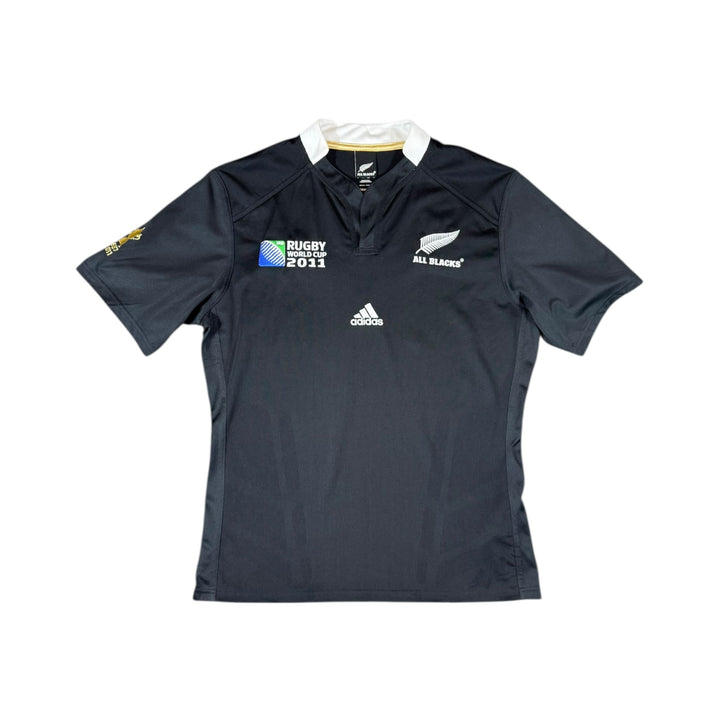 2011 New Zealand All Blacks Adidas Home Rugby Shirt - 9/10 - (L)