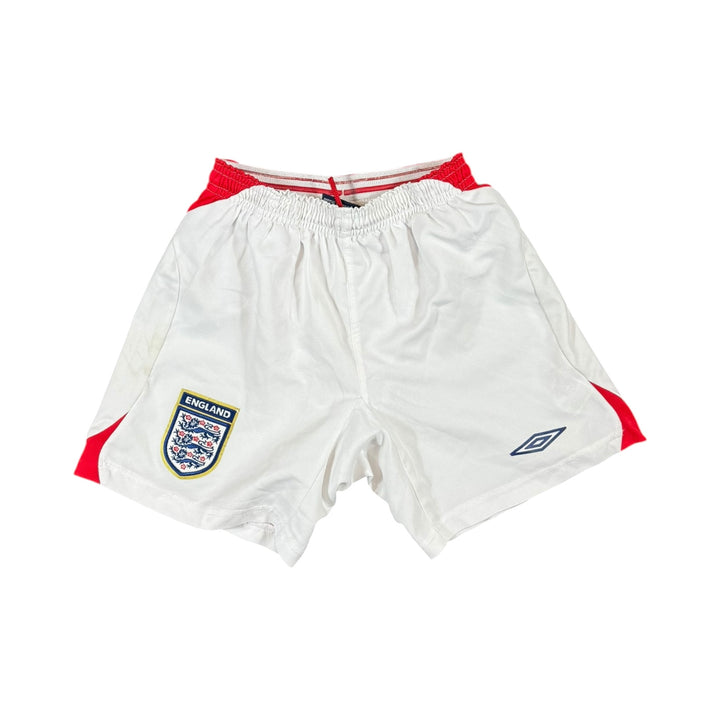 2006-08 England Away Shirt + Shorts BECKHAM #7 - 7/10 - (8-10 Years)