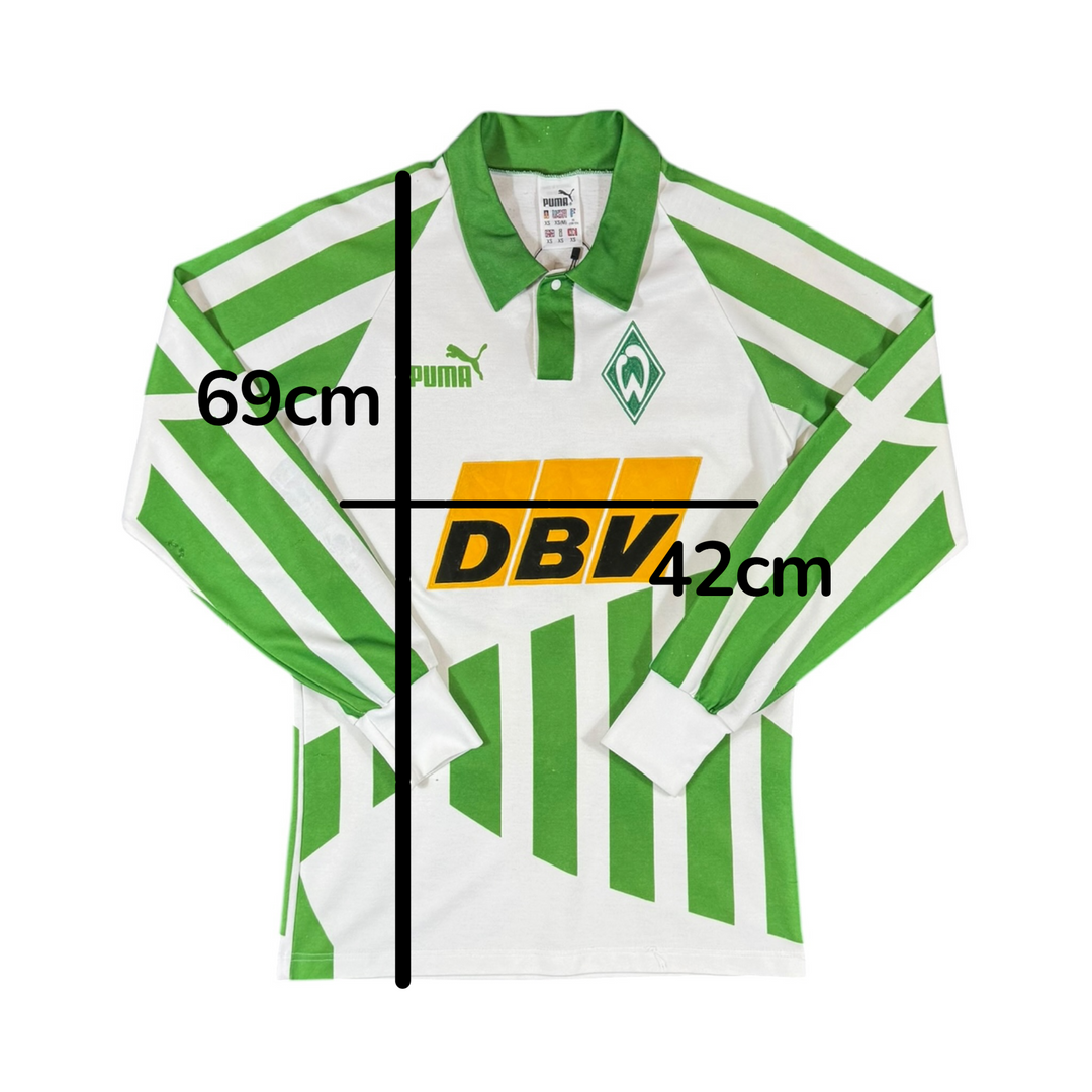 1994-95 Werder Bremen Home L/S Shirt - 7/10 - (XS)