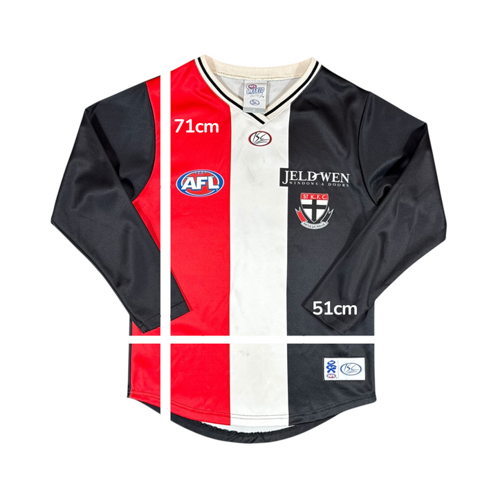 2008-09 ST KILDA Home AFL Jersey Longsleeve - 7/10 - (L)