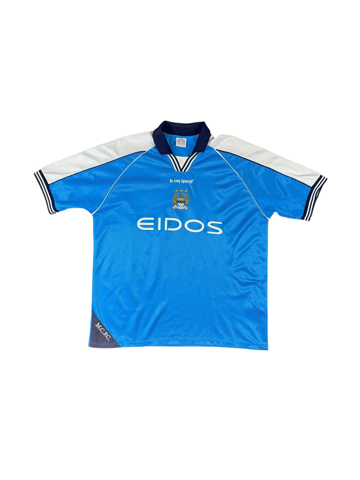 1999-01 Manchester City Le Coq Sportif Home Shirt - 7/10 - (2XL)