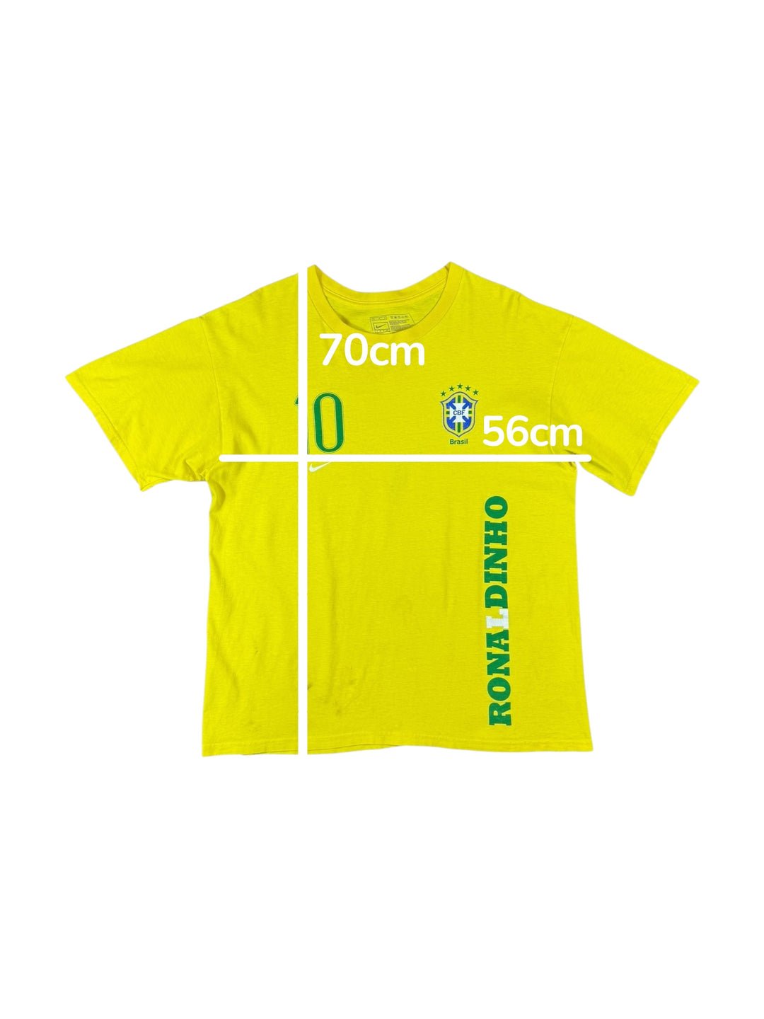 2008-09 Brasil Nike Ronaldinho T-Shirt - 7/10 - (M)