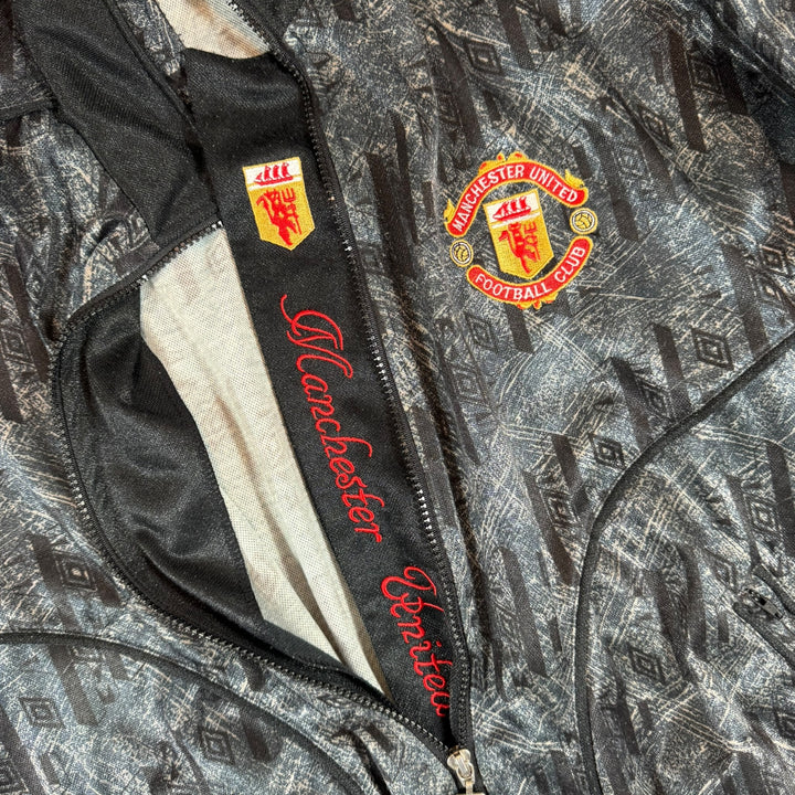 1992-93 Manchester United Umbro Track Jacket - 10/10 - (L)