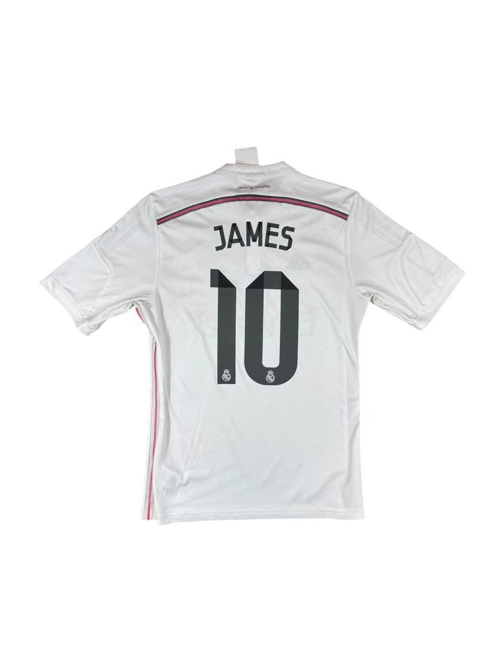 2014/15 Real Madrid Adidas Home Football Shirt #10 JAMES - 7/10 - (M)