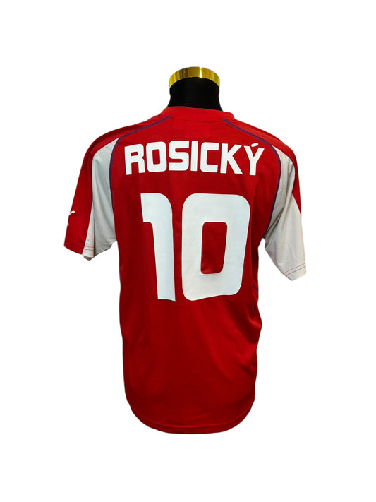 Czech Republic 2003/04 Football Jersey #10 Rosicky