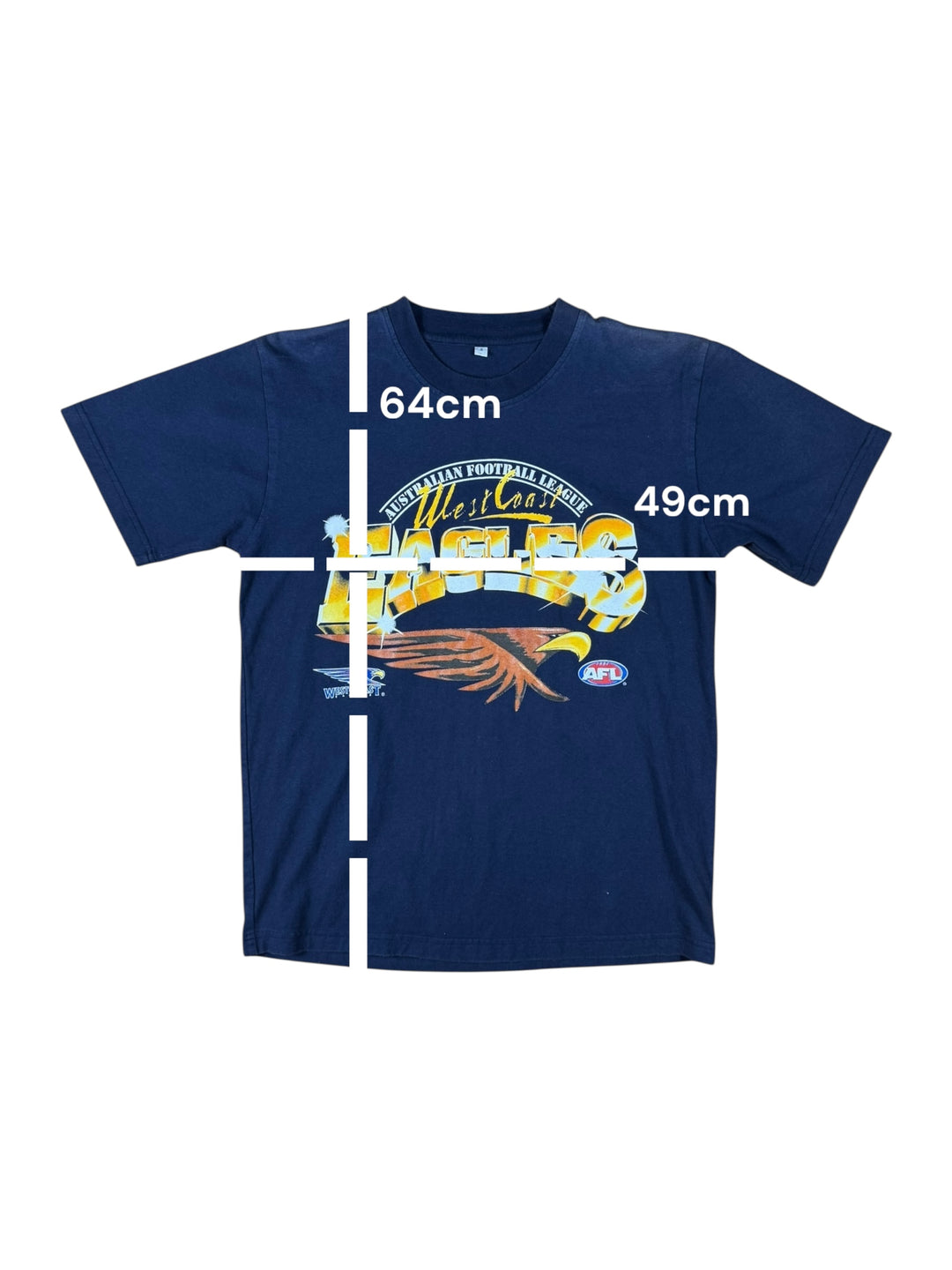 West Coast Eagles AFL Bootleg T-Shirt - 9/10 - (S)