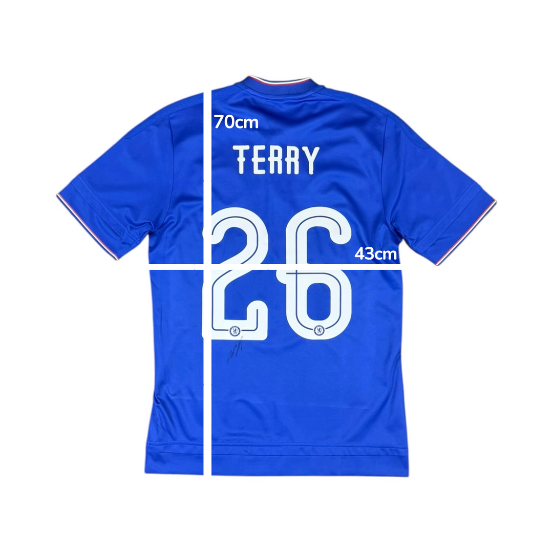 2015-16 Chelsea Signed Home Shirt TERRY #26 - 8/10 - (S)