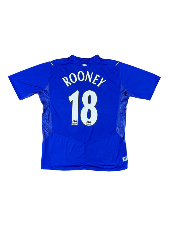 2004/05 Everton Umbro Home Football Shirt #18 ROONEY - 8/10 - (XL)
