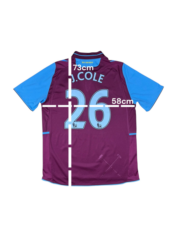 2012/13 West Ham United Macron Home Football Shirt #J. COLE - 7/10 - (2XL)