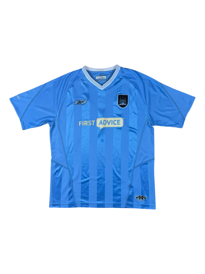 2003/04 Manchester City Reebok Home Football Shirt - 7/10 - (XL)