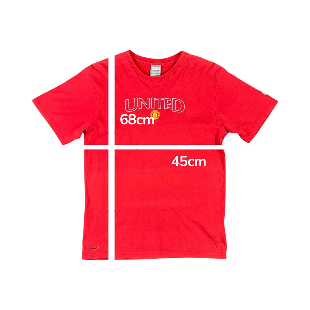 2008-09 Manchester United Nike Cotton Tee - 9/10 - (L)
