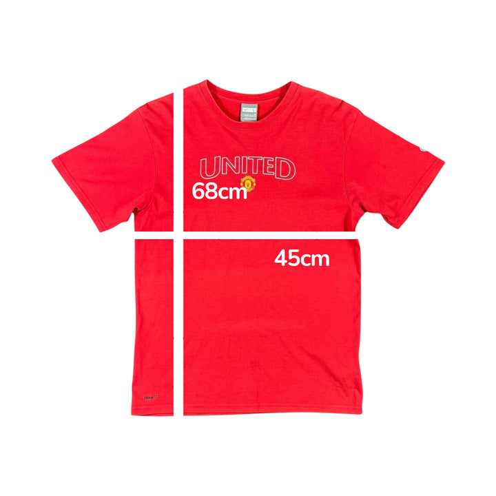 2008-09 Manchester United Nike Cotton Tee - 9/10 - (L)