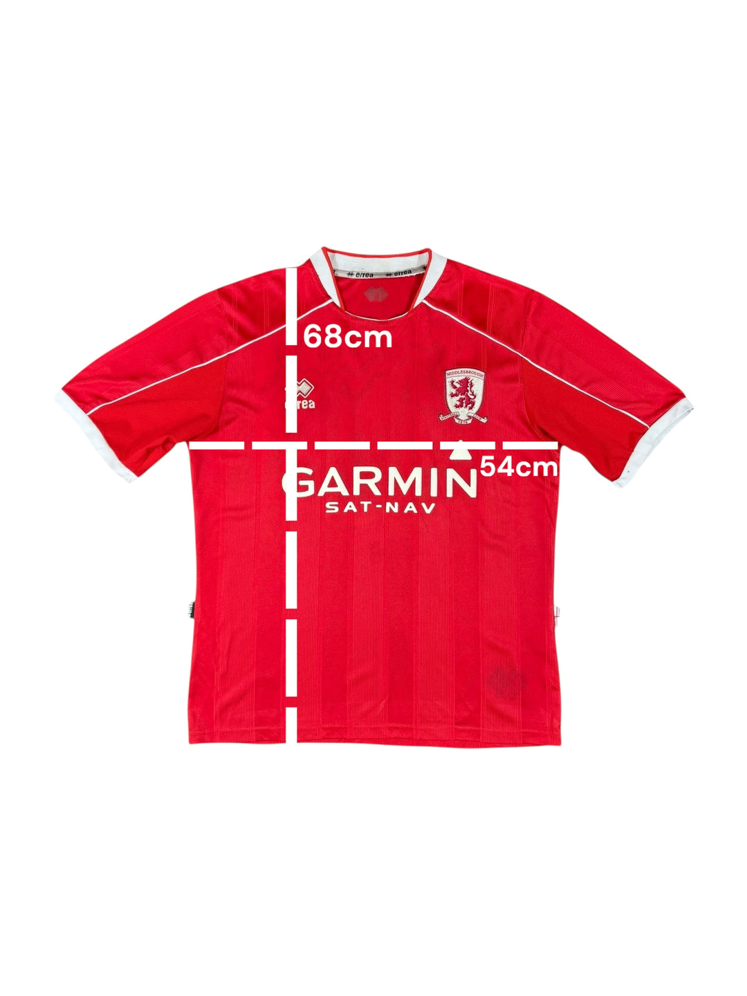 2007/08 Middlesbrough Errea Home Football Shirt - 7/10 - (M)
