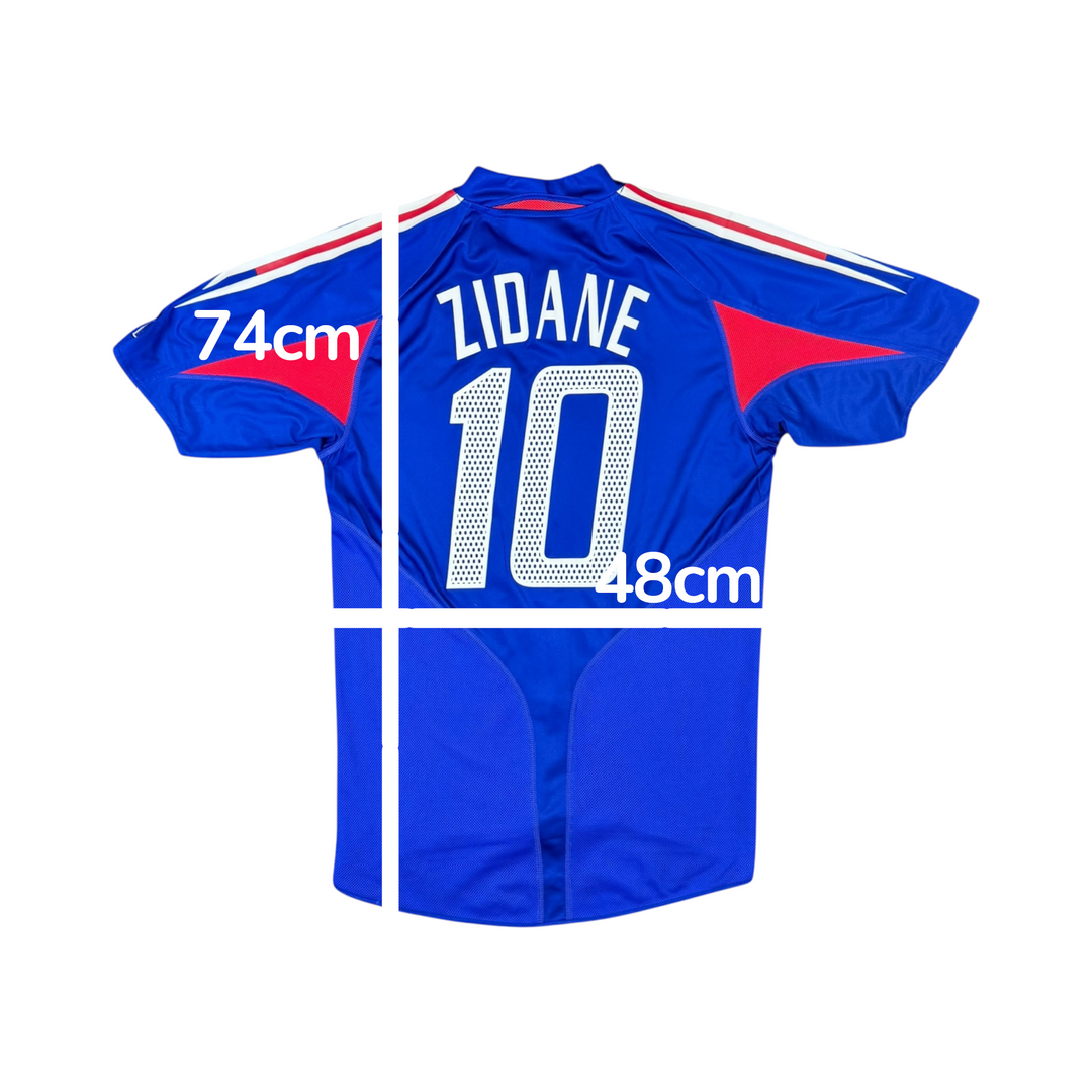 2004-06 France Adidas Home Shirt #10 ZIDANE - 10/10 - (S)