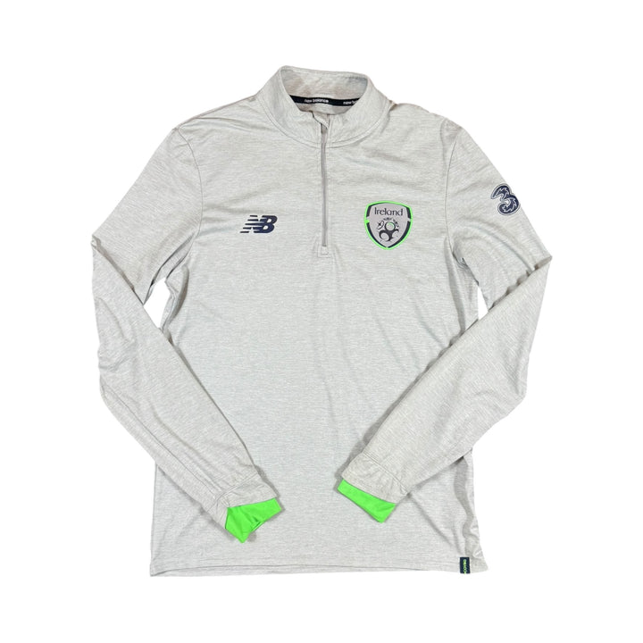 2017-18 Ireland New Balance 1/4 Zip Training Shirt - 8/10 - (L)