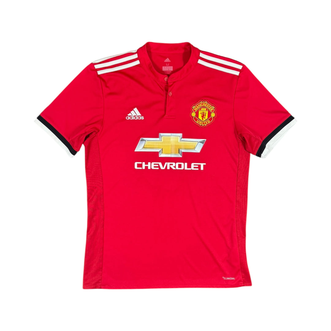 2017-18 Manchester United Adidas Home Shirt #6 POGBA - 8/10 - (M)