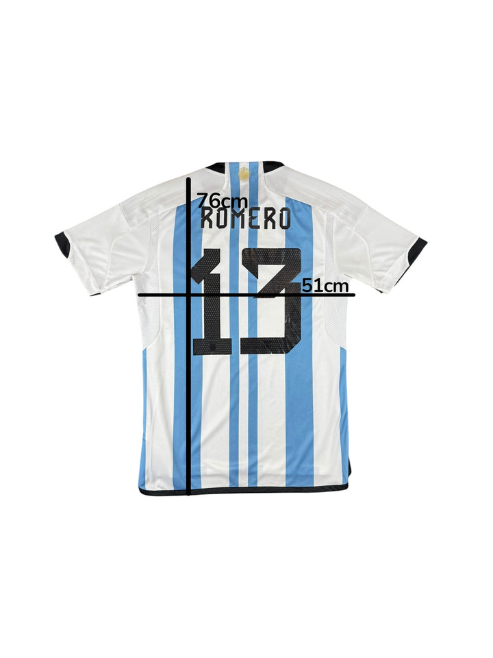 2022 Argentina Adidas Home Shirt #13 ROMERO - 8/10 - (M)