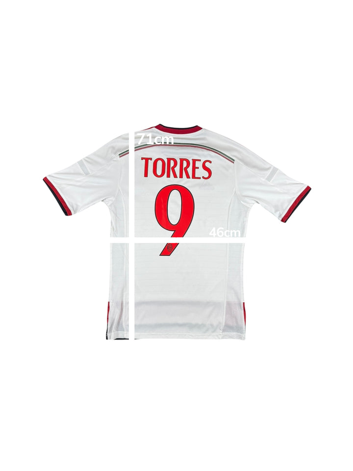 2014-15 AC Milan Adidas Away Shirt #9 TORRES - 7/10 - (S)