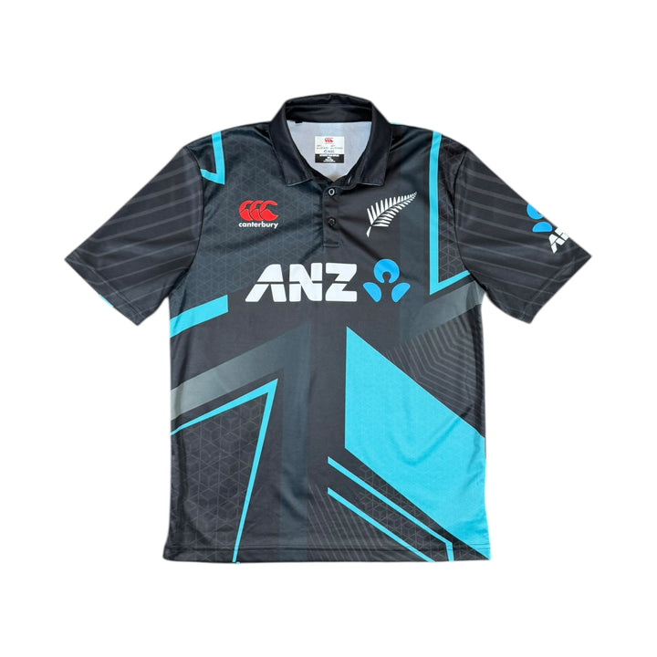 2022 New Zealand T20 BlackCaps Cricket Shirt - 9/10 - (L)