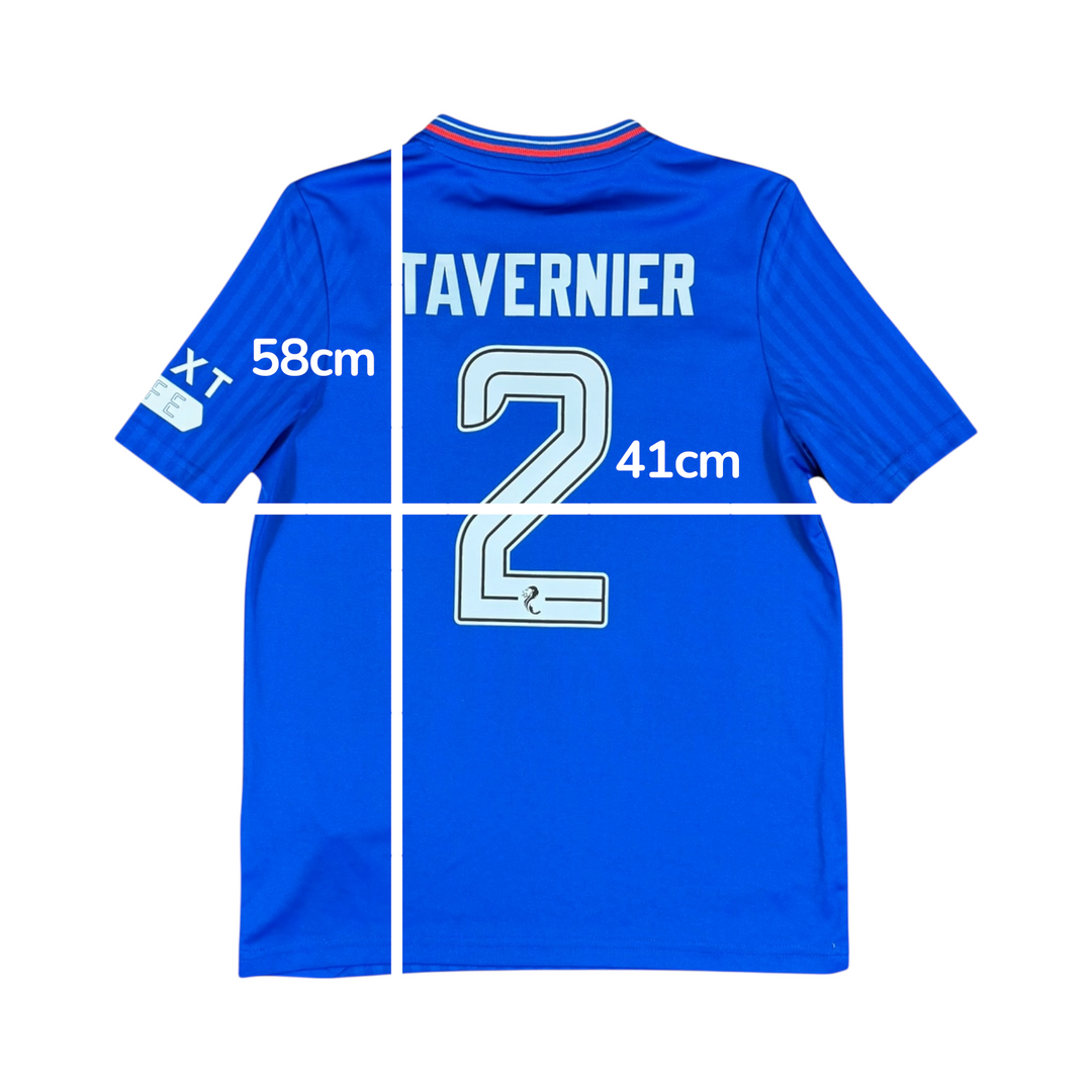 2023-24 Rangers Home Shirt #2 TAVERNIER - 10/10 - (13-14 Years)