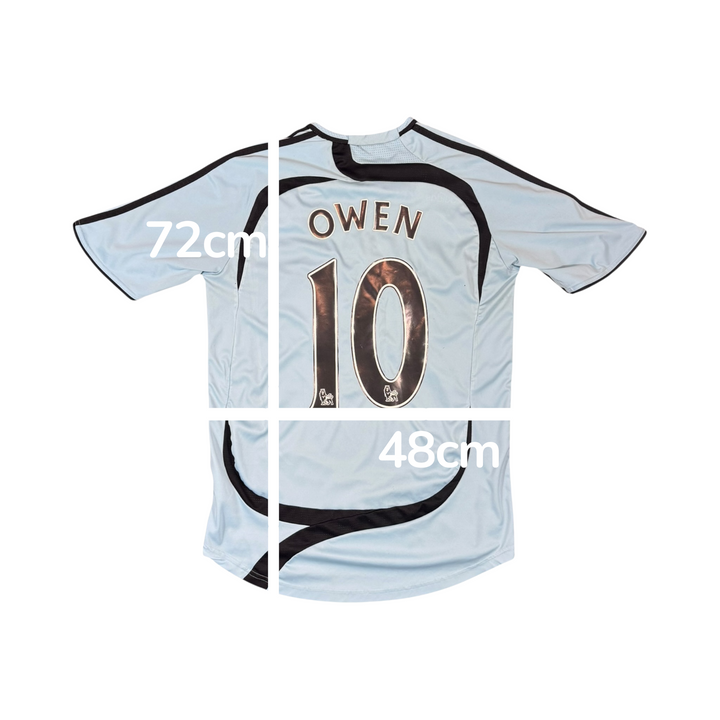 2007-08 Newcastle Adidas Away Shirt OWEN #10 - 8/10 - (M)