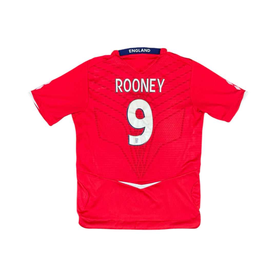 2008-10 England Away Shirt + Shorts ROONEY #10 - 8/10 - (9-10 Years)