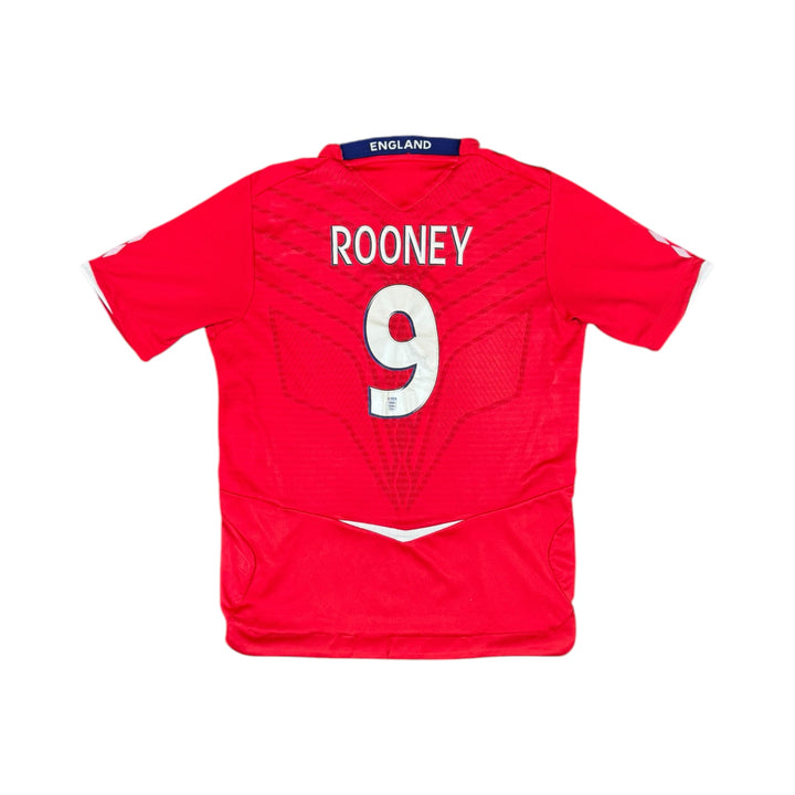 2008-10 England Away Shirt + Shorts ROONEY #10 - 8/10 - (9-10 Years)