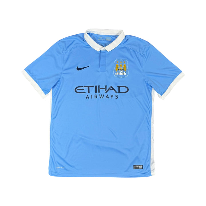 2015-16 Manchester City Nike Home Shirt - 9/10 - (L)