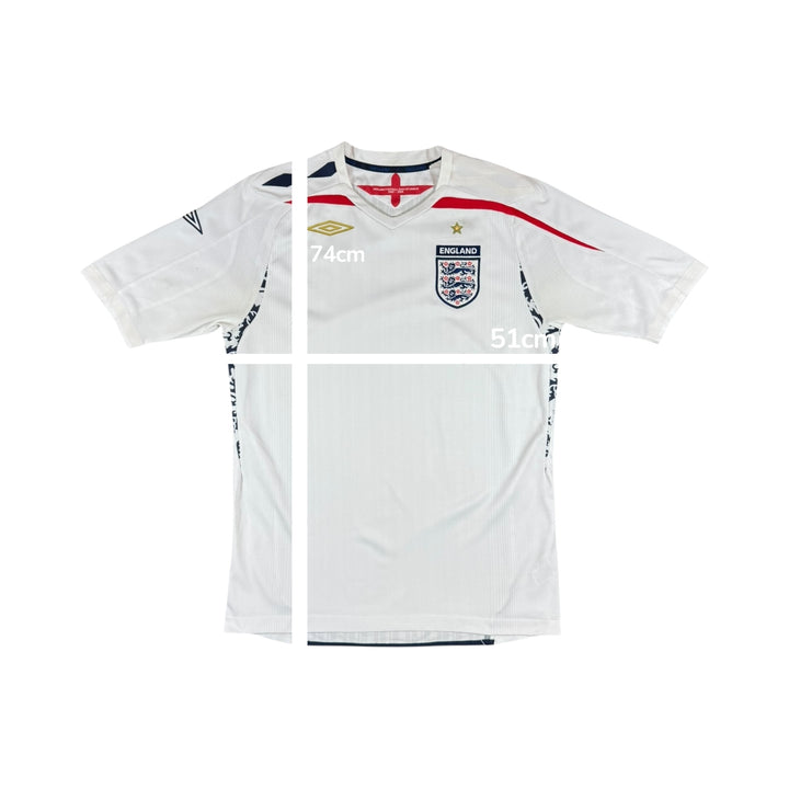 2007-09 England Umbro Home Shirt - 9/10 - (M)